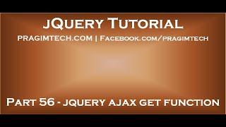 jquery ajax get function