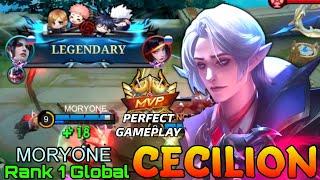 Legendary Midlane Cecilion Double MVP Gameplay - Top 1 Global Cecilion by MORYONE - Mobile Legends