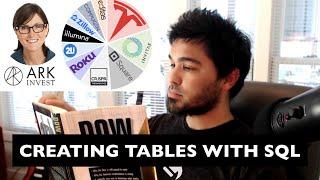 Creating Tables with PostgreSQL and TimescaleDB