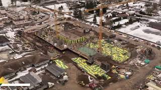 Monthly progress drone video, Mills Memorial Hospital Replacement Project, Terrace