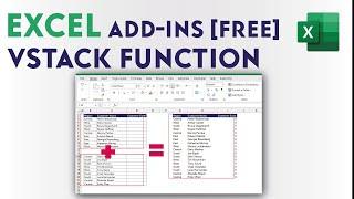 VSTACK Array function for all Excel Versions!! 