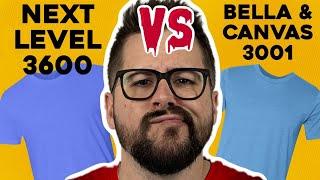 Bella Canvas 3001 vs. Next Level 3600 | Which T-Shirt Is Better?