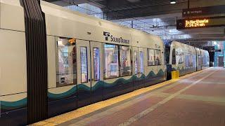 Sound Transit Link Trains at ID/Chinatown Station - Seattle