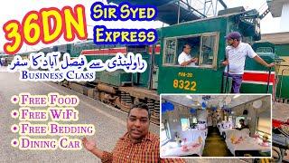 36DN Travel of Sir Syed Express | Rawalpindi - Faisalabad in AC Business | Free Food, Bedding & WiFi