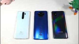 Xiaomi Poco X3 NFC VS Xiaomi Redmi Note 8 Pro VS Samsung Galaxy A51 Full Speed & Speaker Test!