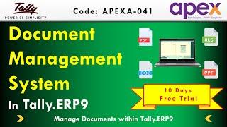 Document Management System In Tally | By Apex Tally Solutions.