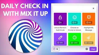 Daily Check-In with Twitch Channel Points using Mix it Up Streaming Bot