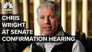 Chris Wright testifies before Senate at confirmation hearing for energy secretary — 1/15/2025