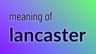 Lancaster - 28 English Vocabulary Flashcards