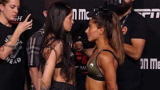 Polyana Viana vs. Tabatha Ricci - Weigh-in Face-Off - (UFC Fight Night: Holm vs. Vieira) - /r/WMMA