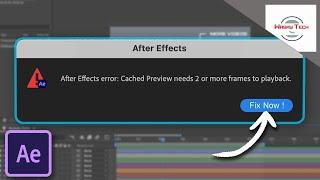 Cached Preview needs 2 or more frames to playback | Easy Fix!