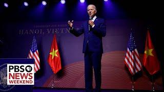 News Wrap: Vietnam elevates U.S. diplomatic status as Biden visits Hanoi