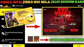 FREE FIRE REDEEM CODE TODAY 24 SEPTEMBER REDEEM CODE FREE FIRE | FF REDEEM CODE TODAY 24 SEPTEMBER