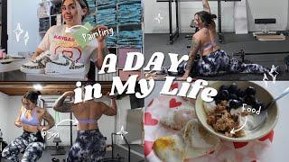 DAY IN MY LIFE! Painting Shoes, Gym, Food….