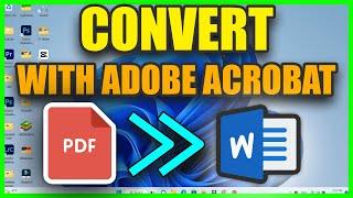 How to Convert PDF to Word document using Acrobat without losing Formatting - PDF to word Offline