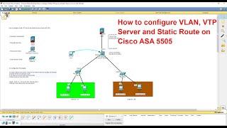 How to configure VLAN, VTP Server and Static Route on Cisco ASA 5505#02