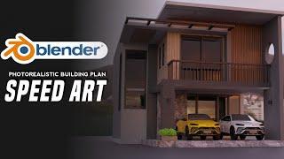 Converting blue prints into realistic 3d house speed art