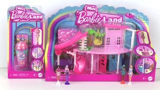 Mini Barbie Land Pink Dreamhouse & Pop Reveal Mini Doll  Unboxing & Review #barbie