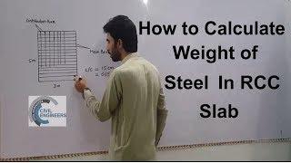 How to Calculate Weight of Steel in RRC Slab