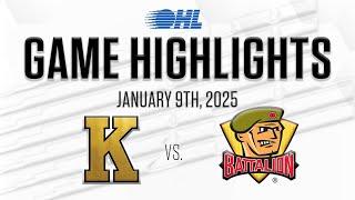 OHL Highlights: Kingston Frontenacs @ North Bay Battalion Jan. 9, 2025