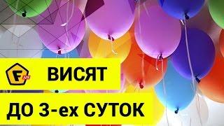 Как к Дню Рожденья без газа запустить воздушные шарики под потолок, что бы поздравить именинника