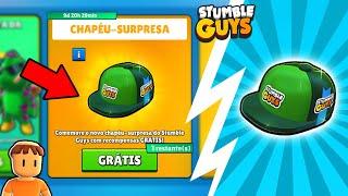 PEGUE AGORA! NOVO BONÉ/CHAPÉU GRÁTIS NA LOJA E NOVIDADES NO STUMBLE GUYS 