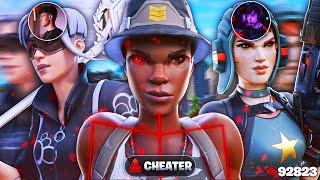 Killing Fortnite Streamers While Using CHEATS... (They were mad)