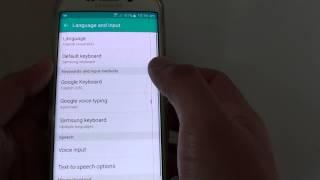 Samsung Galaxy S6 Edge: How to Enable / Disable Double Space Full Stop on Keyboard