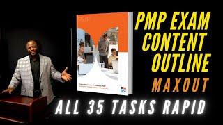 PMP 2021 Exam All Domains,  35 Tasks, Enablers (RAPID) NEW