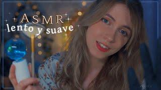 ASMR • LENTO Y SUAVE ( visuales con guantes, brochas, agua, caricias...)