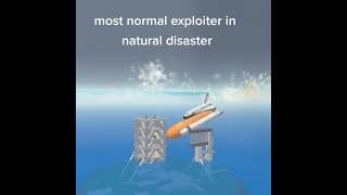 most normal exploiter in natural disaster survival roblox #roblox #meme #shorts #fyp