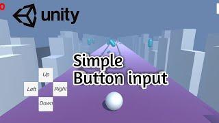 Simple Button input with sphere || unity UI buttons tutorials || unity input system