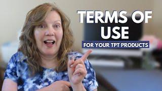 HOW to CREATE a TERMS OF USE for YOUR TEACHERS PAY TEACHERS PRODUCT