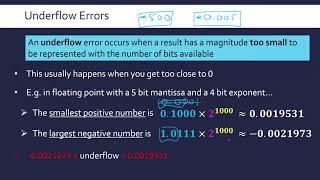 Overflow and Underflow Errors