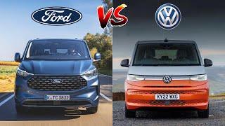 2025 Ford Tourneo Custom Plug-in Hybrid vs 2025 Volkswagen Multivan T7 eHybrid | MUV Battles!