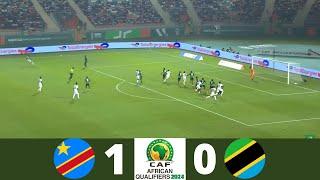 DR Congo vs Tanzania 1-0 | AFCON Qualification 2024 | Match Highlights