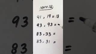 math iq test let's solve and subscribe channel | #shorts