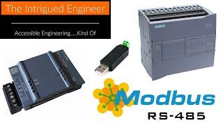 Siemens 1200 PLC - Modbus RS-485 Communication With Slave Simulator