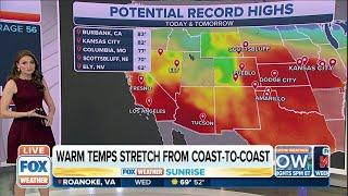 70 Percent Of The Country Has Above Average Temperatures For Early March