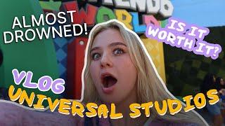 going to UNIVERSAL STUDIOS with my friends | rides, food testing, vlog