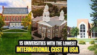 15 Cheapest Universities in USA for International Students