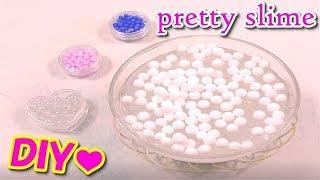 【ASMR】スライムが韓国産のカラフルパールで可愛い『音フェチ』I am pretty with a colorful pearl『SLIME Full動画』