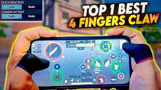 Get Best 4 Finger Claw Control Setting in BGMI | The best 4 finger claw layout in BGMI