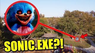 DRONE CATCHES SONIC.EXE AT HAUNTED FOREST RUNNING AROUND!! (HE CAME AFTER US!!)