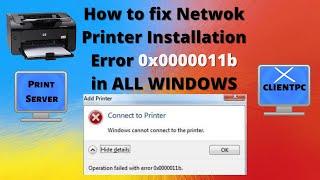 Windows cannot connect to printer error 0x0000011b || Solved || #shareprinter #0x0000011b