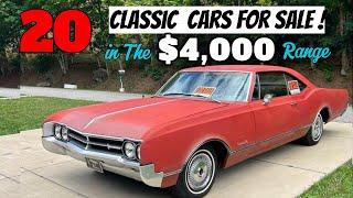 Top 20 Classic Cars Under $5,000 - Direct from Owners - Dream Rides for Cheap!