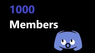 How to get 1000 MEMBERS in your discord server FAST! OUTDATED