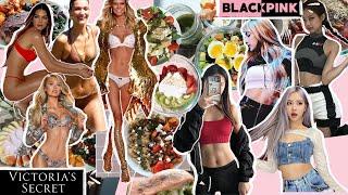 I ate like VICTORIA'S SECRET angels & BLACKPINK for a week (shocking results)