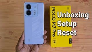 POCO M7 Pro 5G Unboxing, Setup, Reset