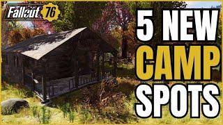 Fallout 76 Best Camp Locations! | 5 AWESOME New Spots In Skyline Valley!